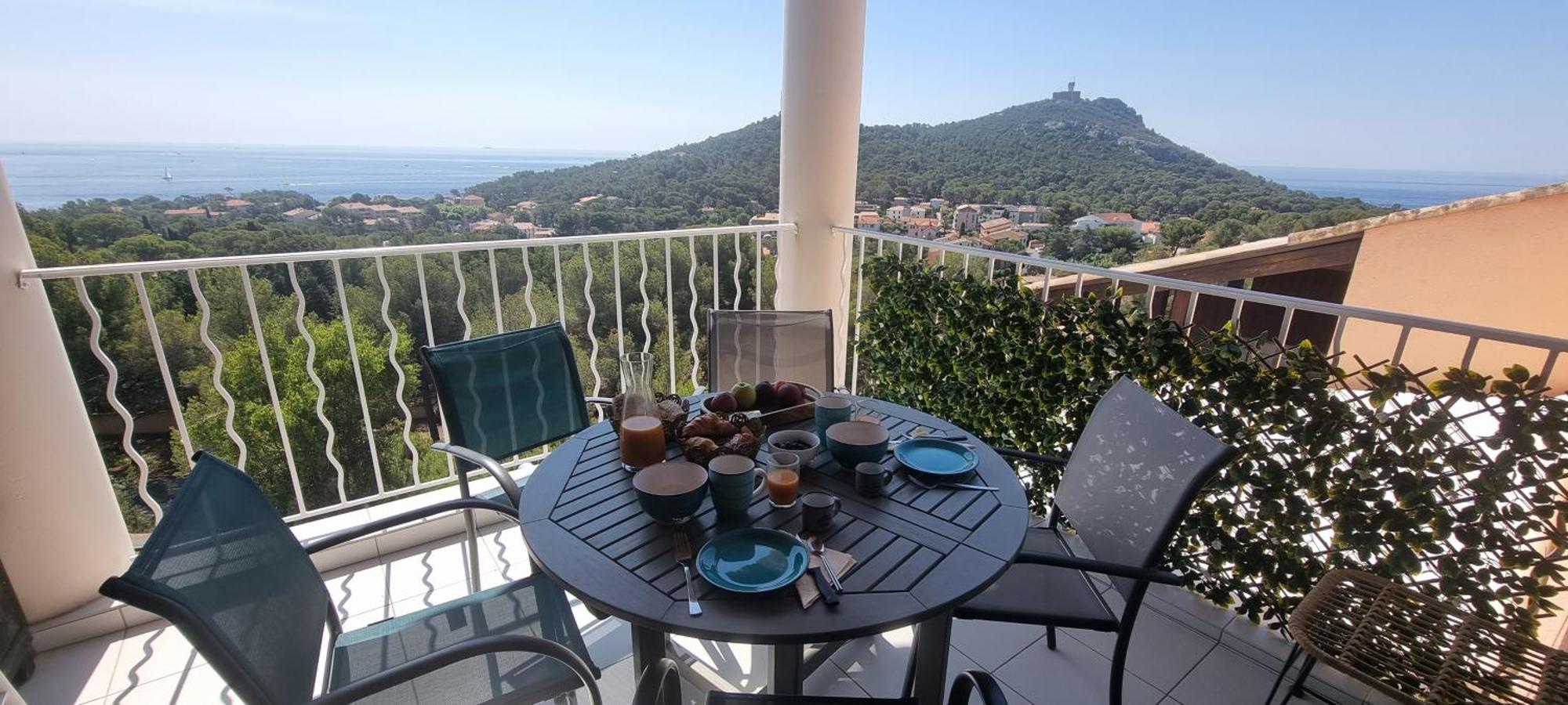 Agay Cap Esterel Le Hameau F2 Clim Plein Sud Dernier Etage Magnifique Vue Mer Saint-Raphaël Eksteriør billede
